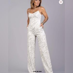 New w/Tags Taupe print Byegreis Jumpsuit SOLD OUT